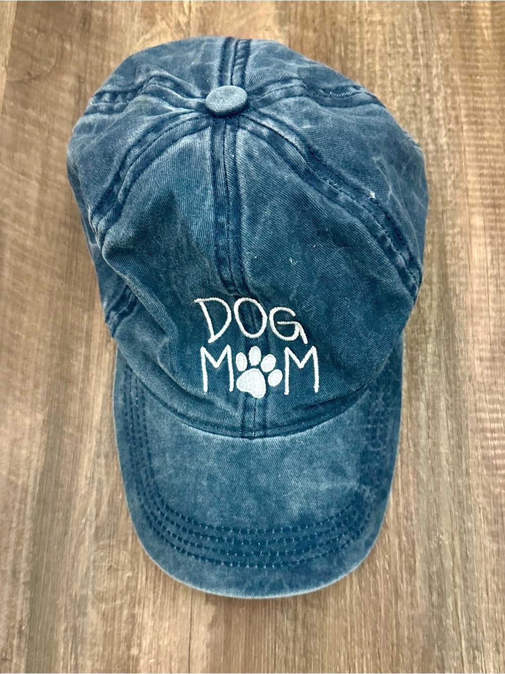 David and Young Blue "DOG MOM" Embroidered Baseball Cap - Picture 2 of 4